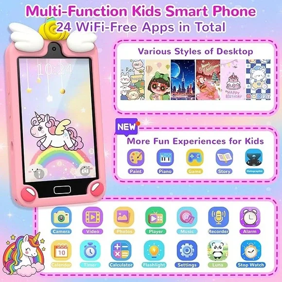Kids Smart Phone for Girls – Fun, Learning & Entertainment in One - Picture 2 of 6